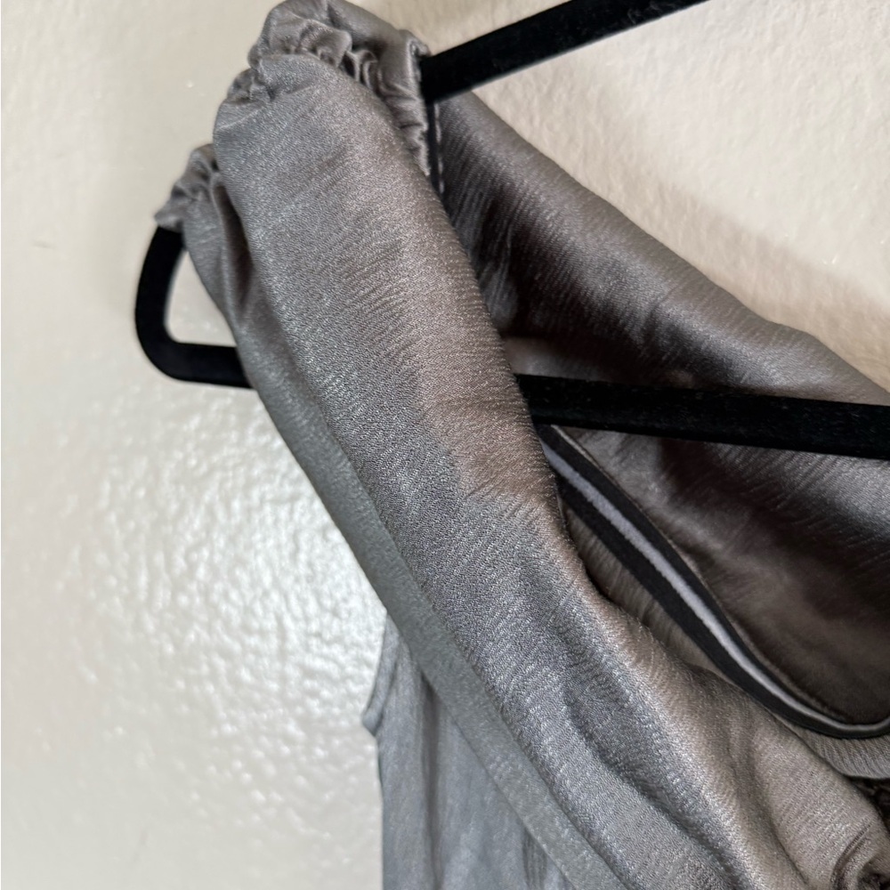 Michael Costello Gray Silver Maxi Gown - Picture 7 of 9